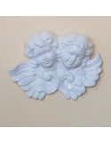 Pair of Glazed Ceramic Angels